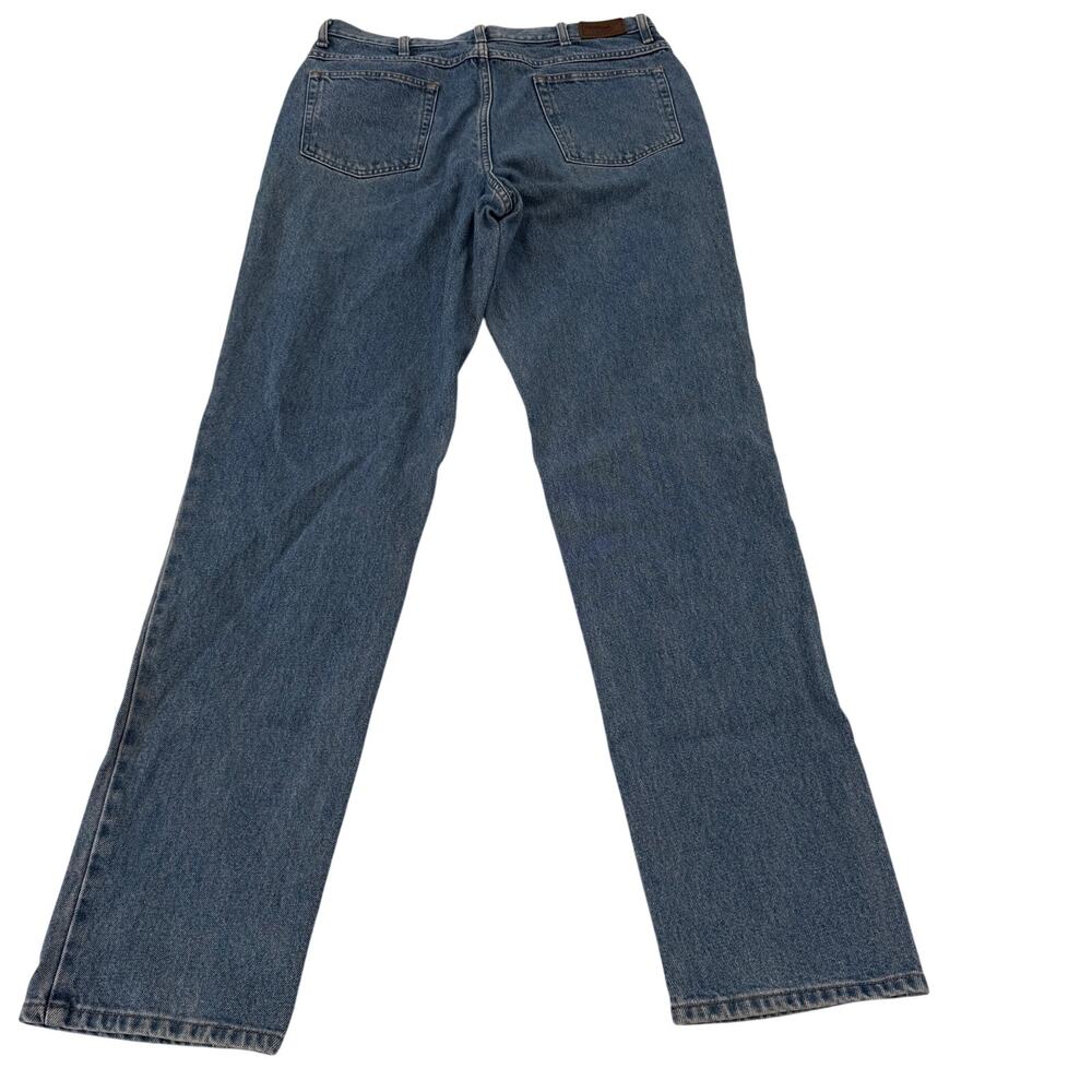L.L. Bean Double L Classic Fit Jeans Mens 35 x 36 Medium Wash Blue Cotton Denim